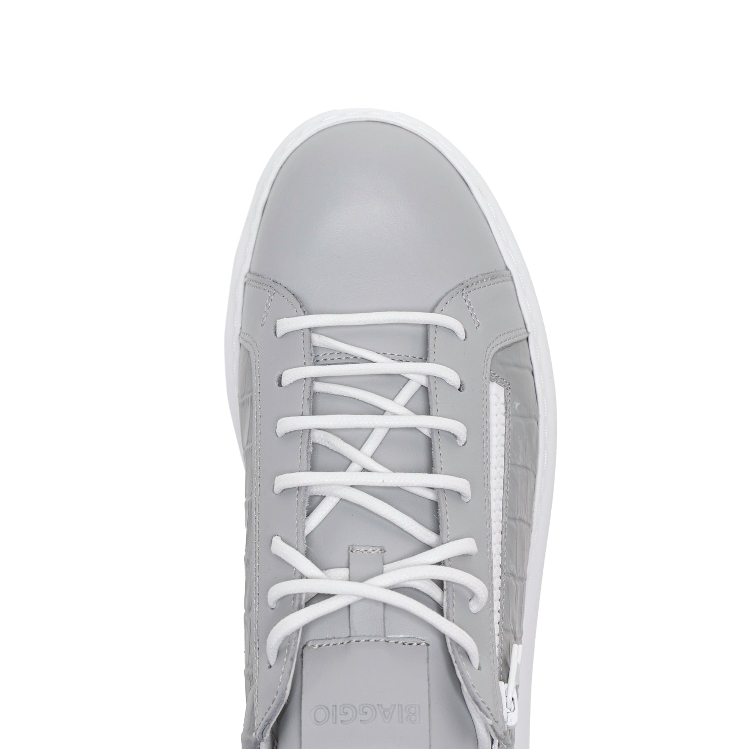 STREET 231 CROC GREY ZIPPER SNEAKERS – Biaggio