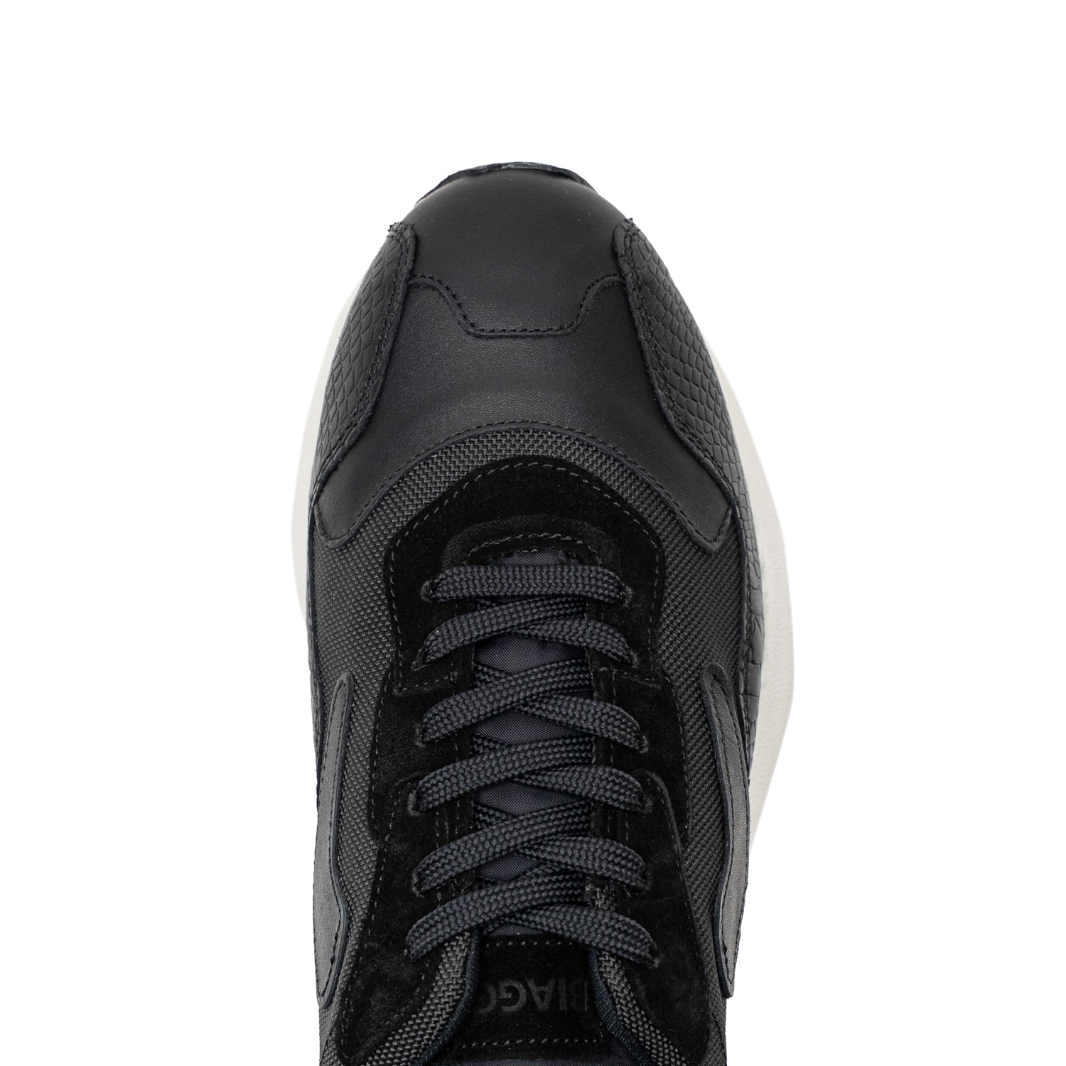 AERON 006 BLACK-CROCO SNEAKERS – Biaggio
